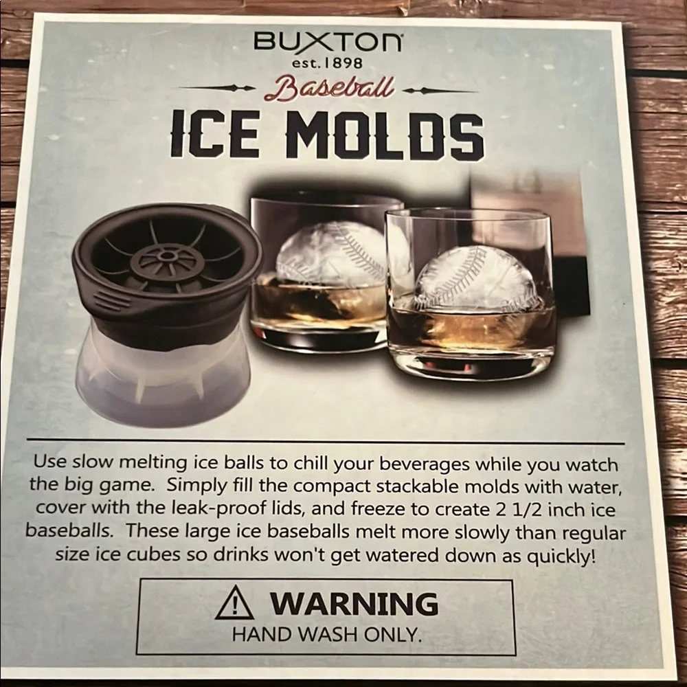 Buxton Baseball (2) Ice Molds
